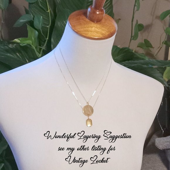 Vintage 14K YG Engravable Disc Charm - Picture 13 of 15